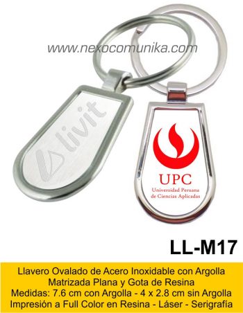 Llaveros Metalico 17 - Nexo Comunika SAC