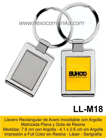 Llaveros Metalico 18 - Nexo Comunika SAC