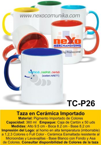 Tazas en Ceramica Importado 26 - Nexo Comunika SAC