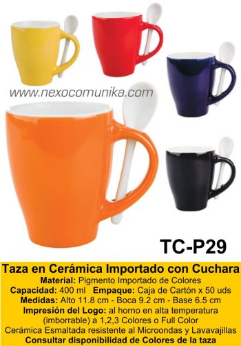 Tazas en Ceramica Importado 29 - Nexo Comunika SAC