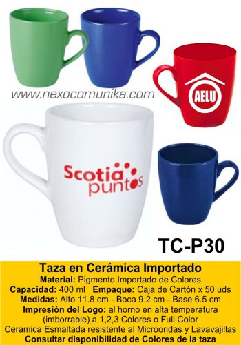 Tazas en Ceramica Importado 30 - Nexo Comunika SAC