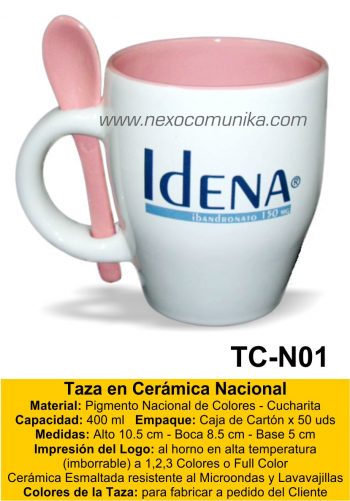 Tazas en Ceramica Nacional 01 - Nexo Comunika SAC
