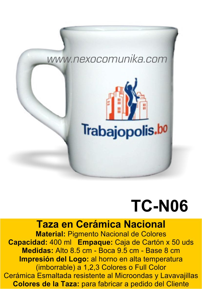 Tazas en Ceramica Nacional 06 - Nexo Comunika SAC