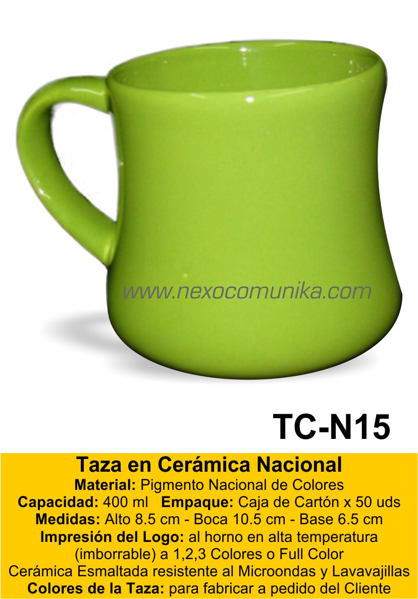 Tazas en Ceramica Nacional 15 - Nexo Comunika SAC