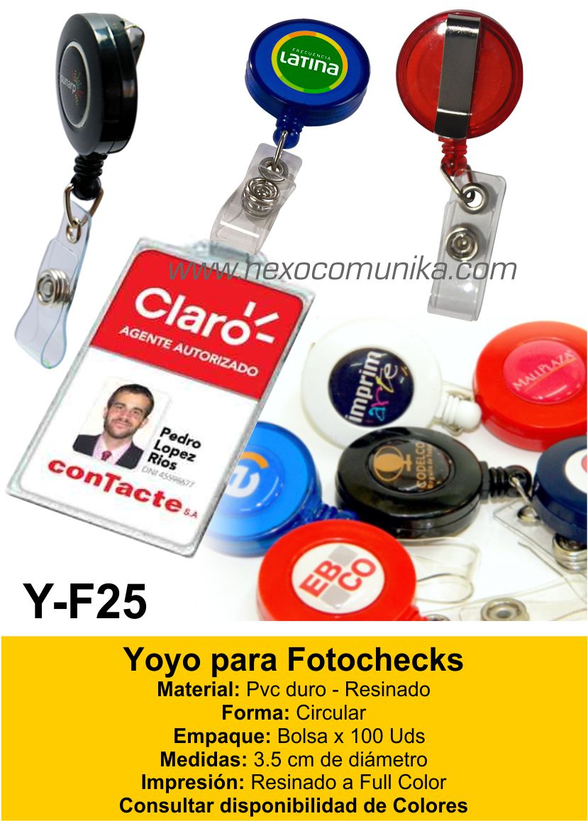 Yoyo para Fotocheck 25 - Nexo Comunika SAC